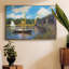 «The Road Bridge, Argenteuil» par Claude Monet - reproduction sur toile flottante-92471942-92471948