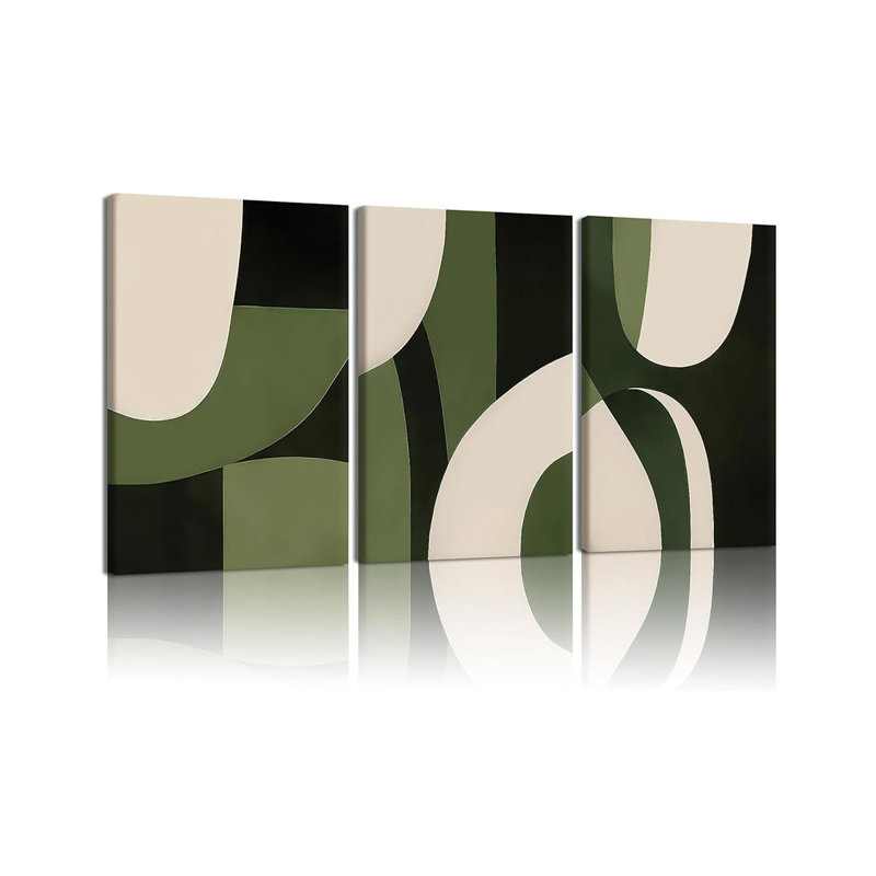 3 Piece Wrapped Canvas Print, 60 cm H x 40 cm W