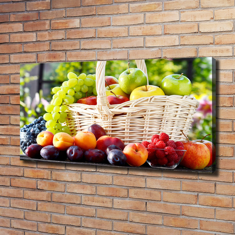 Fruit Basket - Wrapped Canvas Print
