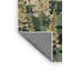 Tapis botanique beige lavable à la machine
