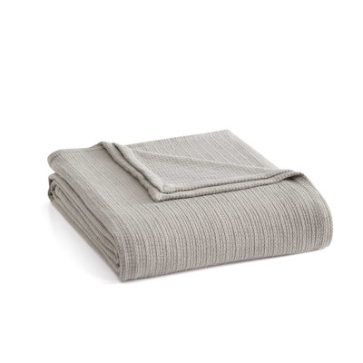 Couverture réversible en coton uni Martha Stewart Bedford
