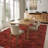 Washable Solid Color Textured Thin Indoor Rug, Low Pile Area Rug with Soft Surface, Non Slip Backing, Easy Clean Design for Living Room, Bedroom, Dorm, Home Office-549291330-551298896