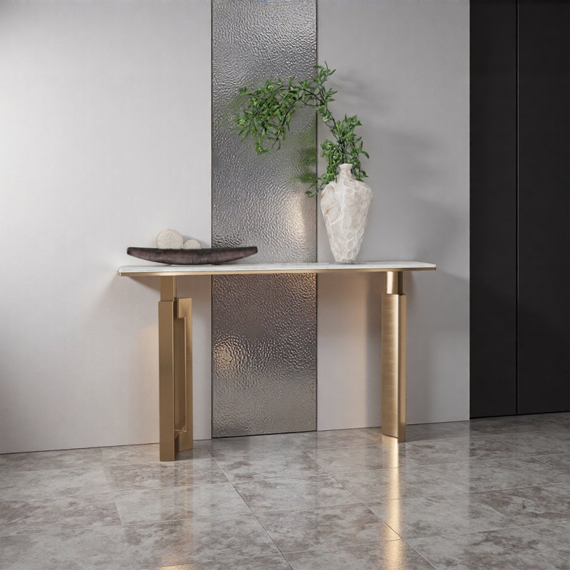 Modern Luxury Console Table Entryway, H 33,46 po x l 55,12 po x P 13,78 po