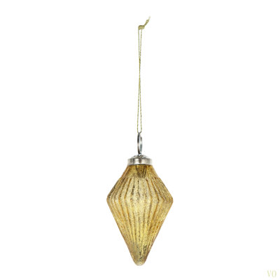 Ornements de Noël 2,6 x 2,6 x 4,4 po, boules suspendues en verre pour décorations de fêtes, lot de 12