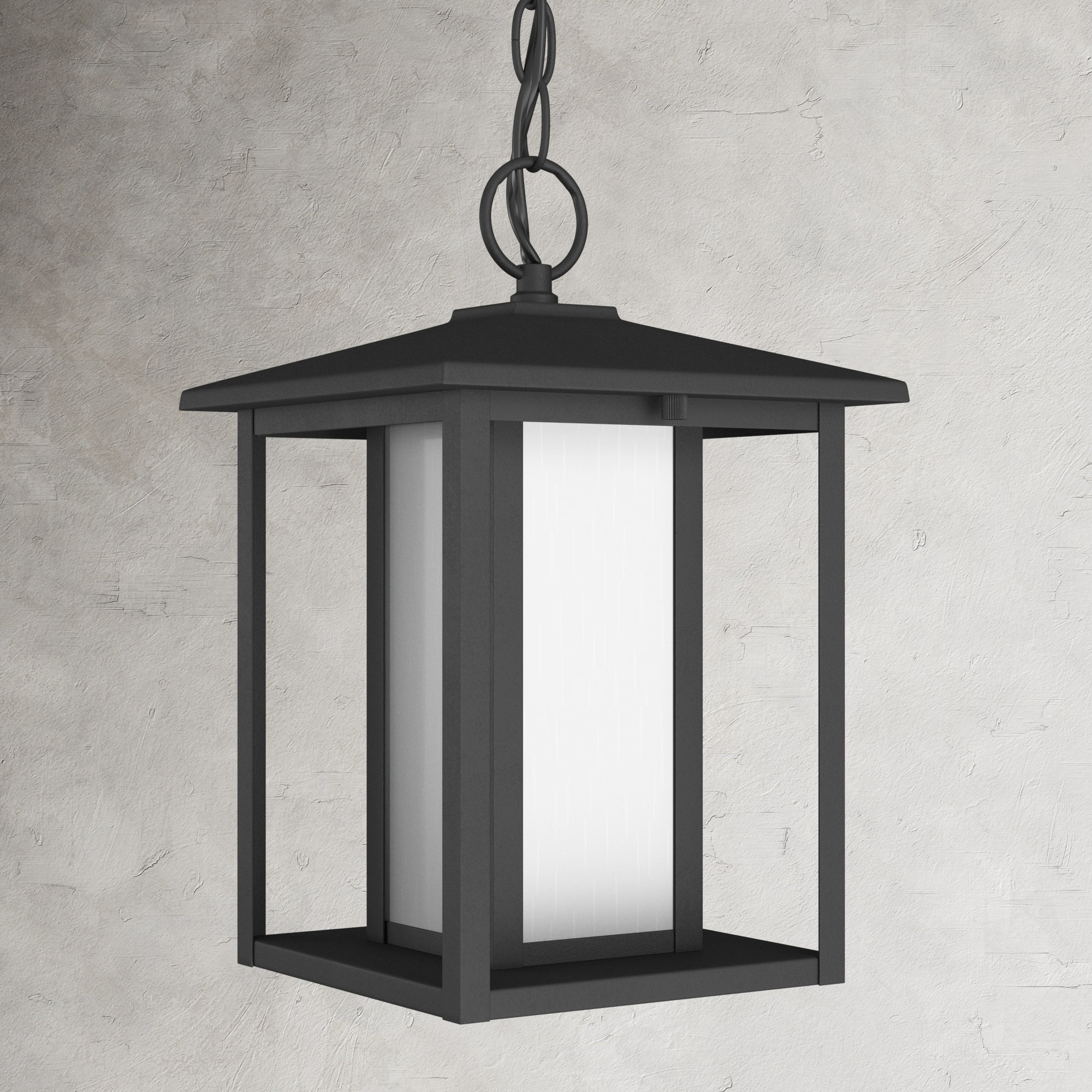 Vermont Outdoor Aluminum Pendant, Black, No