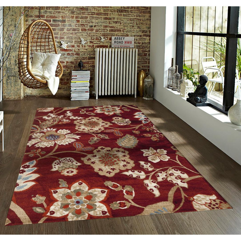 Tapis intérieur/extérieur Bourgogne Tobis, 4' x 5'3"