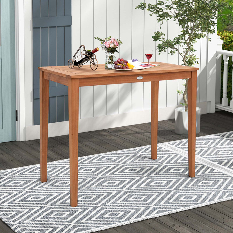 Table de bar d'extérieur rectangulaire L 48 po x l 24 po Esmerie