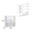 Pharmacie avec miroir Lexington, trois tablettes internes-55351626