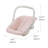 Teamson Kids Polka Dot Princess Baby Doll Carrier & Car Seat Set, Pink/Gray