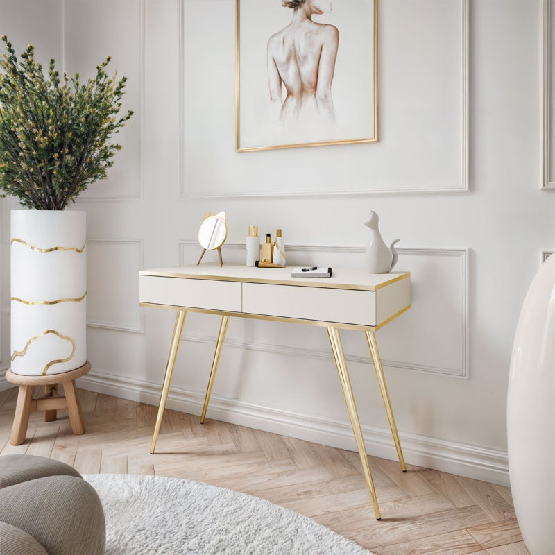 102cm Console Table, Beige