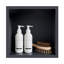 Niche de douche encastrée en acier inoxydable noir mat-1840968233