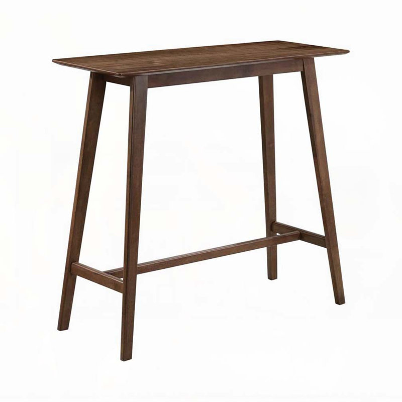 Table de bar rectangulaire en noyer