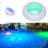 11" Waterproof RGB Led Pool Light 7-Color Underwater Light W/Remote