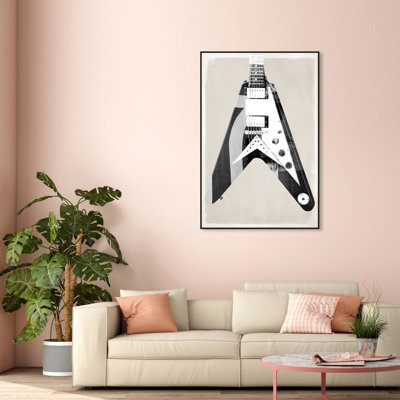 " Electric Guitar Display " Painting Print