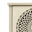Armoire de rangement à 2 portes, motif creux, étagères réglables, zones multiples, rangement de grande capacité, basculement dans le salon, sculpture exquise, tablette, poignée confortable, clou à pattes