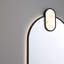 Miroir Mrissa, 21 po x 39 po, noir mat