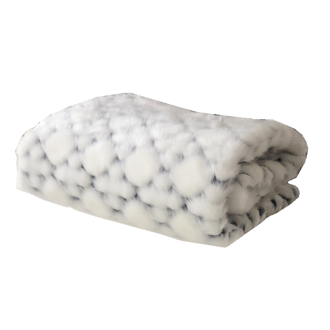 Black & White - Snow Knitted Throw Blanket Plutus Brands 