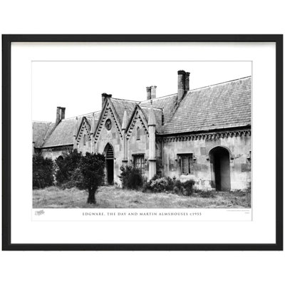 Edgware, The Day And Martin Almshouses C1955 by Francis Frith - Single Picture Frame Print