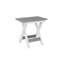 Berlin Gardens Regular Top With White Base Folding End Table-1502914644