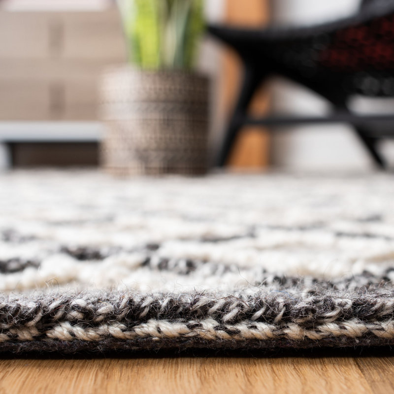 Tapis en laine touffeté à la main Saranac Trace, Rectangle 2 pi 3 po x 4 pi