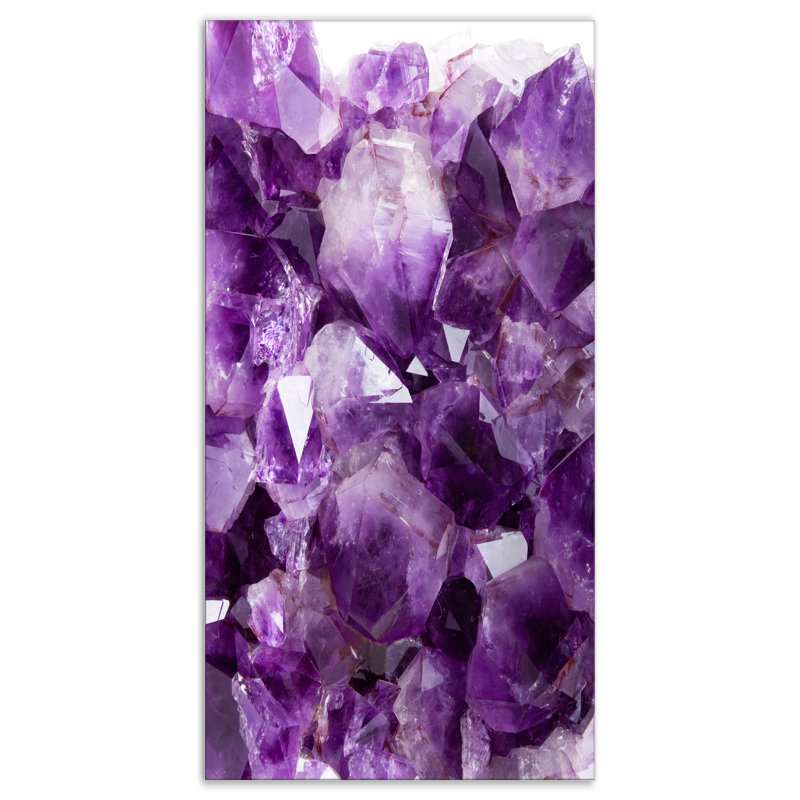Abstrait, améthyste mauve, impression sur toile - améthyste mauve, H 32 po x l 16 po x P 1 po