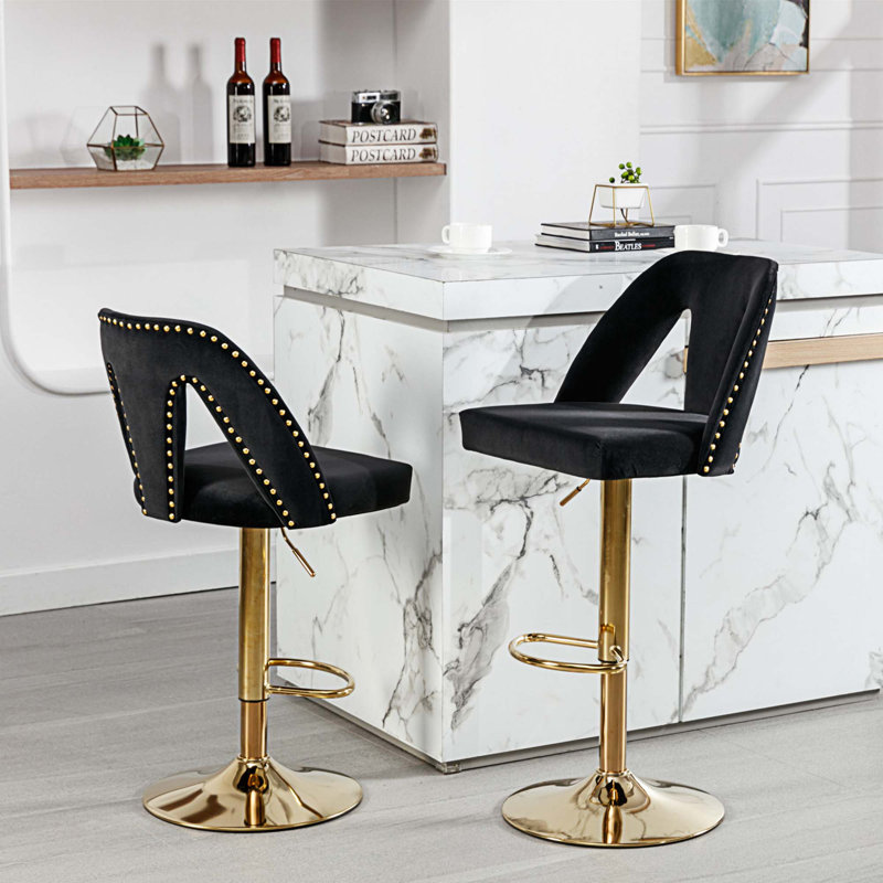 Tabouret Joycene, Noir