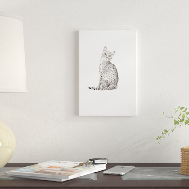 «Egyptian Mau», reproduction sur toile, H 18 po x l 12 po x P 1,5 po, Toile tendue