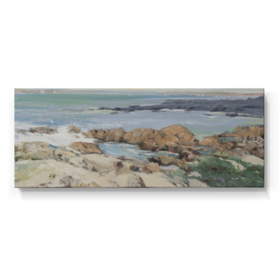 Providence Coastal Cliffs I- Gallery Wrapped Canvas -Ready to Hang