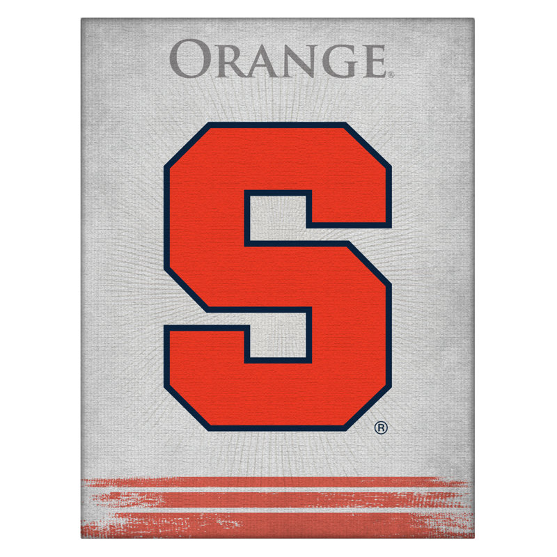 Impression sur toile tendue NCAA, H 15 po x l 20 po x P 1 po, Orange de Syracuse