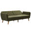 Full / Double 210.8cm Velvet Futon Sofa-71882462