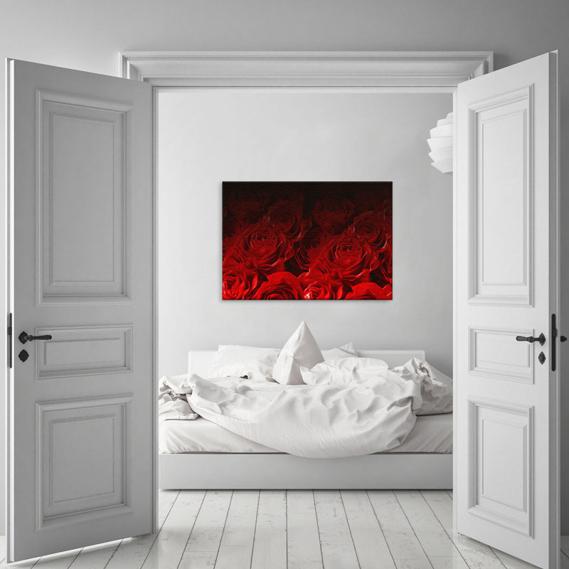 Bed Of Roses - Print on Canvas, 100cm H x 150cm W x 2cm D
