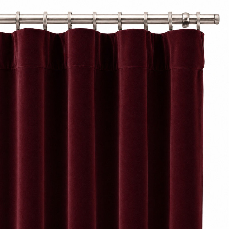 Velvet Performance Fabric By The Yard | 100% Cotton | Belgium, Dark Cherry