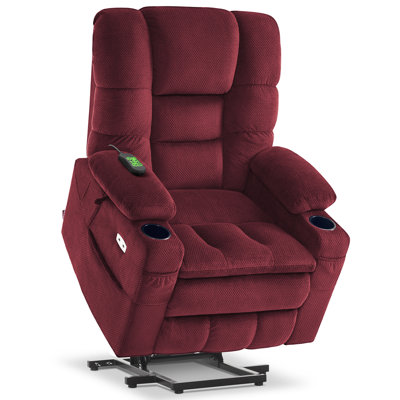 Fauteuil inclinable électrique à deux moteurs avec appui-tête réglable, chauffage lombaire et du siège