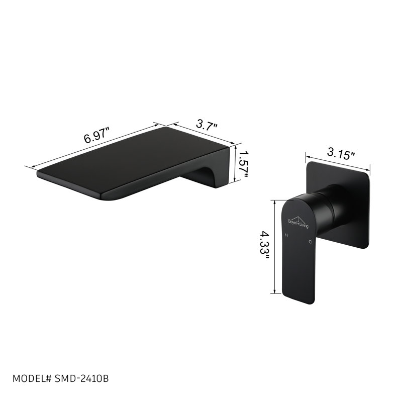 Single-handle Bathroom Faucet, Black