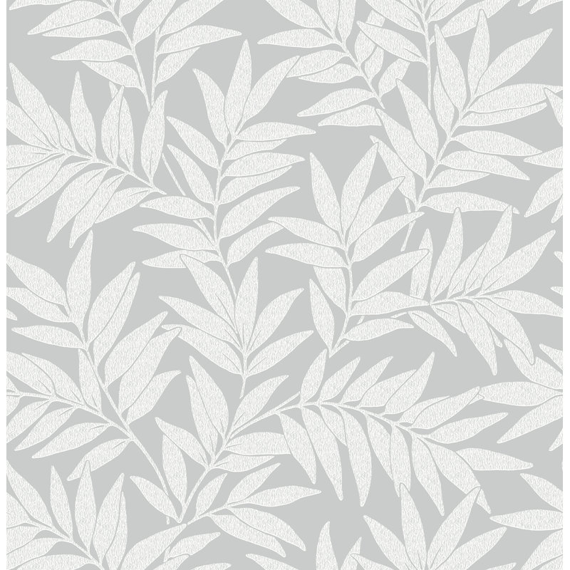 Rouleau de papier peint texturé L 33 pi x l 20,5 po, Gris clair