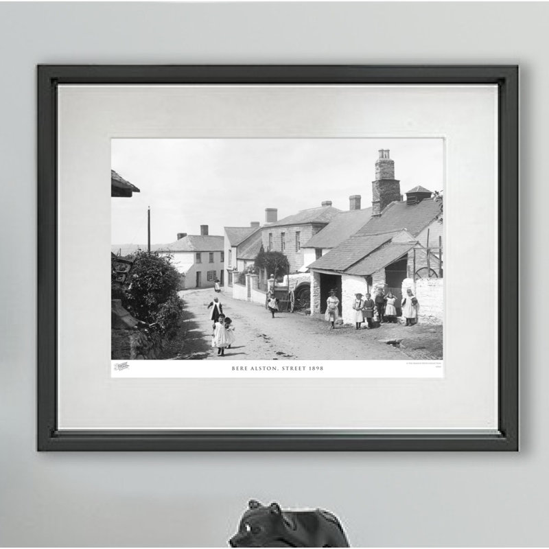Bere Alston, Street 1898 - Single Picture Frame Print, 60cm H x 80cm W x 2.3cm D