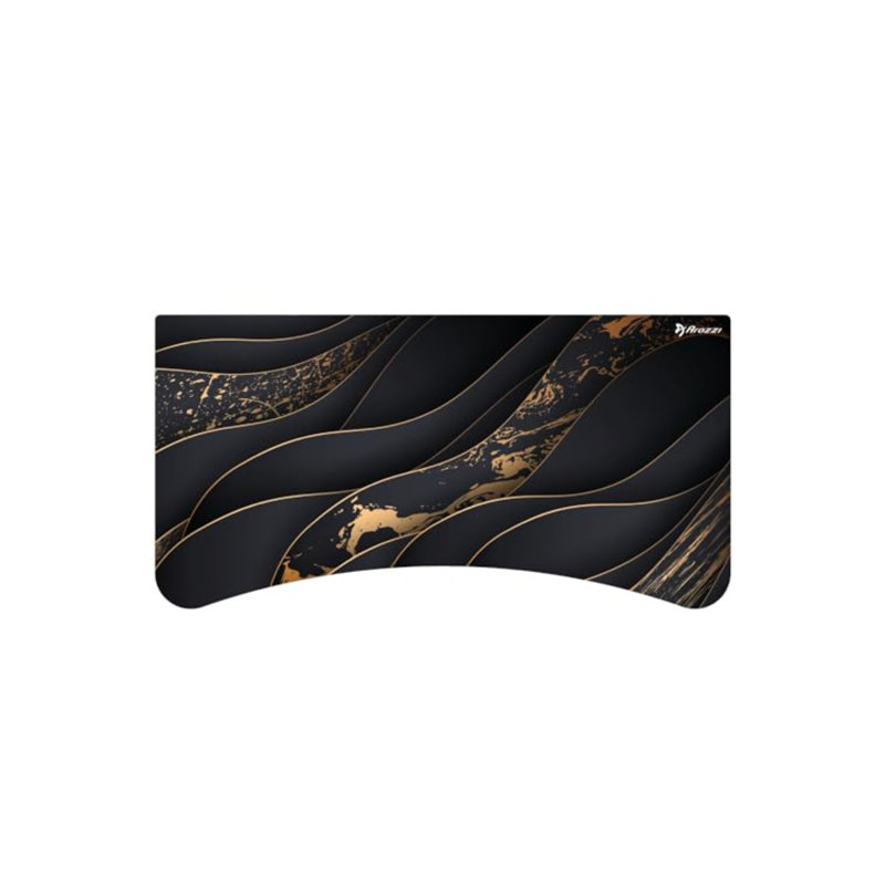 Arena Full-surface, Interchangeable, Water-resistant, And Washable Mouse Pad With Stitched Edges - Black Gold