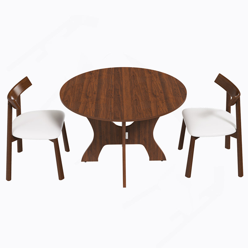 Ensemble de table de salle à manger 3 pièces en bois 3 pièces