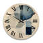 Horloge murale circulaire en bois-434273994