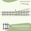 Shirely Decorative Garden Fence 28cm (H) x 64.5cm (W) 4 Panels 2.4m Grey