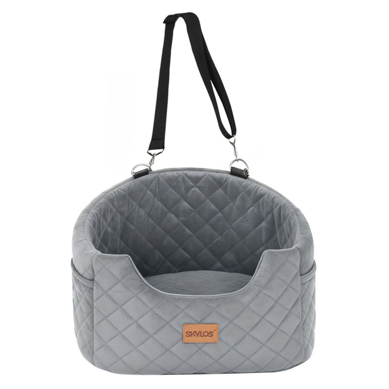 Polyester Pet Bed, Grey