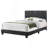 Elegant Transitional Queen Bed In Black
