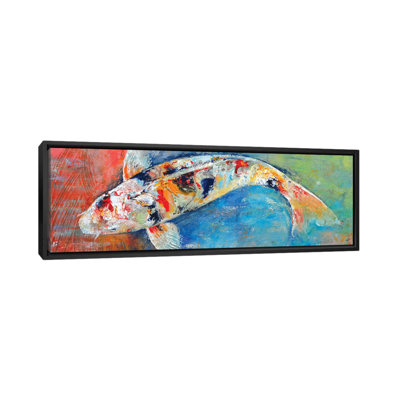 «Japanese Koi» par Michael Creese - Reproduction giclée sur toile panoramique