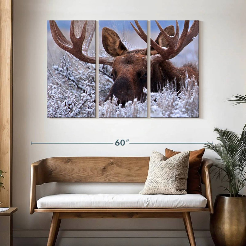 Hiding Moose, 32" H x 50" W