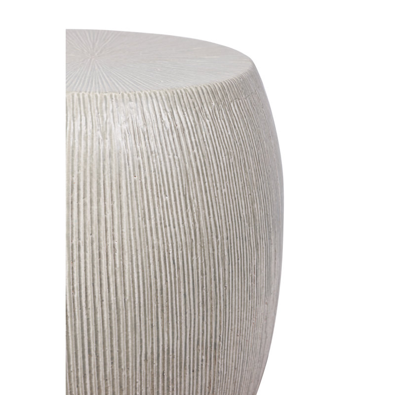 Sunburst Garden Stool, Olive Semi Gloss