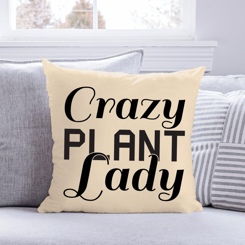 Amant de jardin, citation amusante 377 - Coussin décoratif inclus, H 14 po x l 14 po