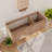 48" Wall Mounted Bathroom Vanity Base With 3 Doors
