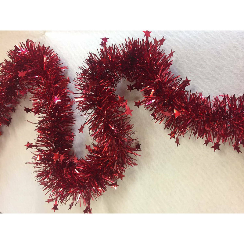 8cm Faux Garland, Red