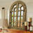 Paola Solid Wood Dome Mirror-554313295-557338863