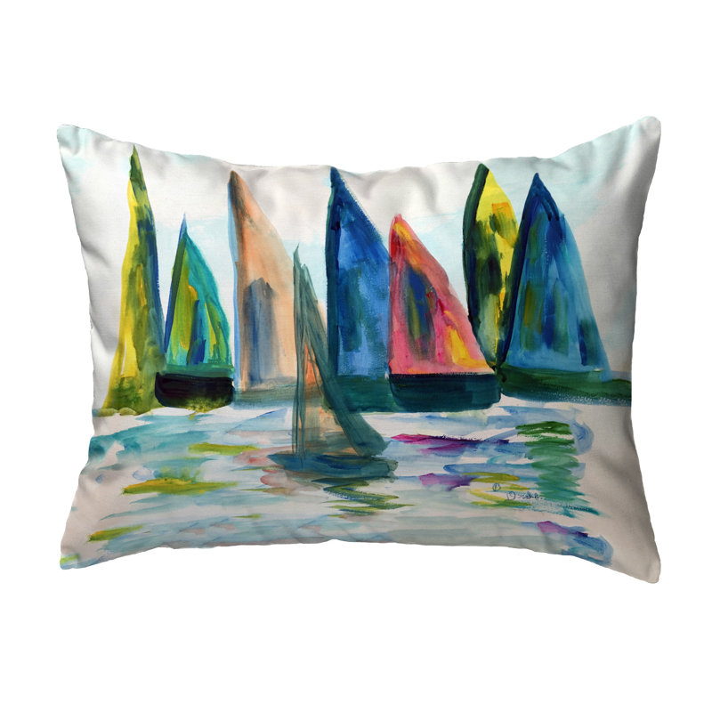 Coussin «Sail With The Crowd», 11 po x 14 po